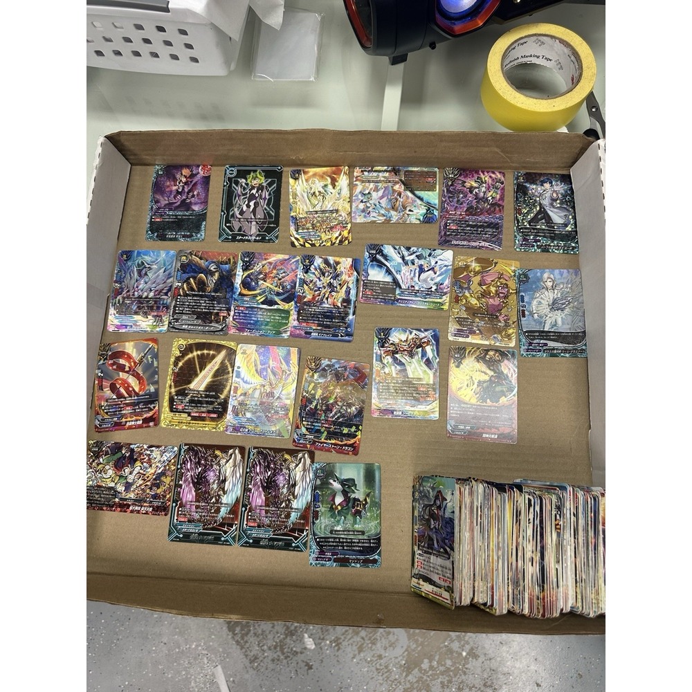 Huge Future Card Buddyfight Bulk Lot Many foils rare cards lp-damaged collection